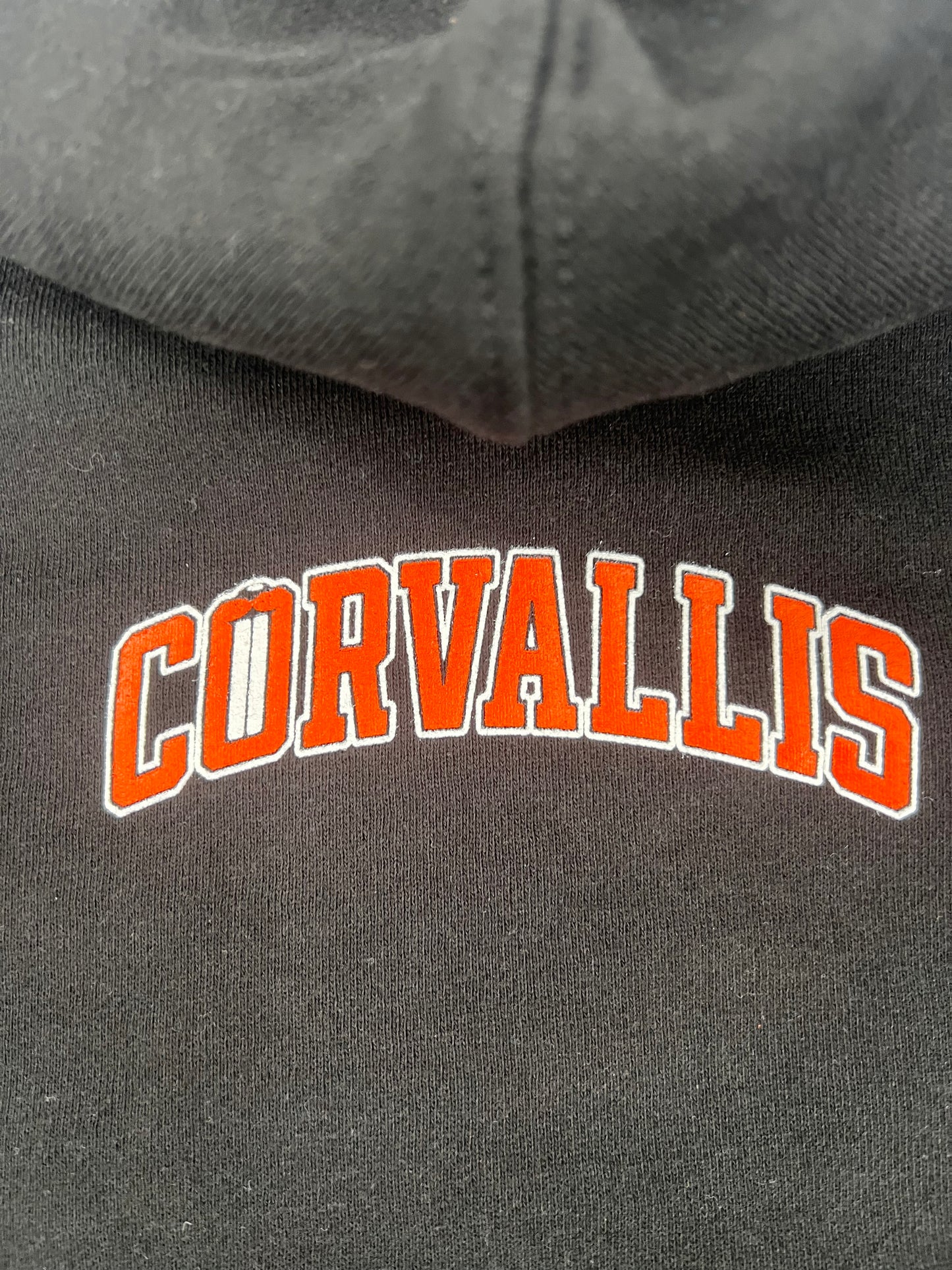 Corvallis Beaver Hoodie Back Neck