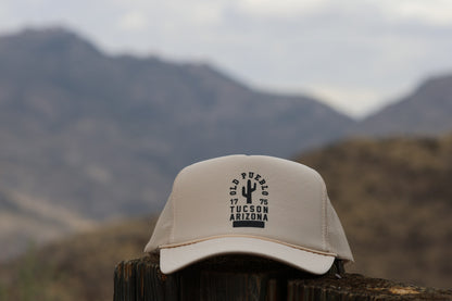 Old Pueblo Tucson High Profile Foam Trucker Hat (Tan)