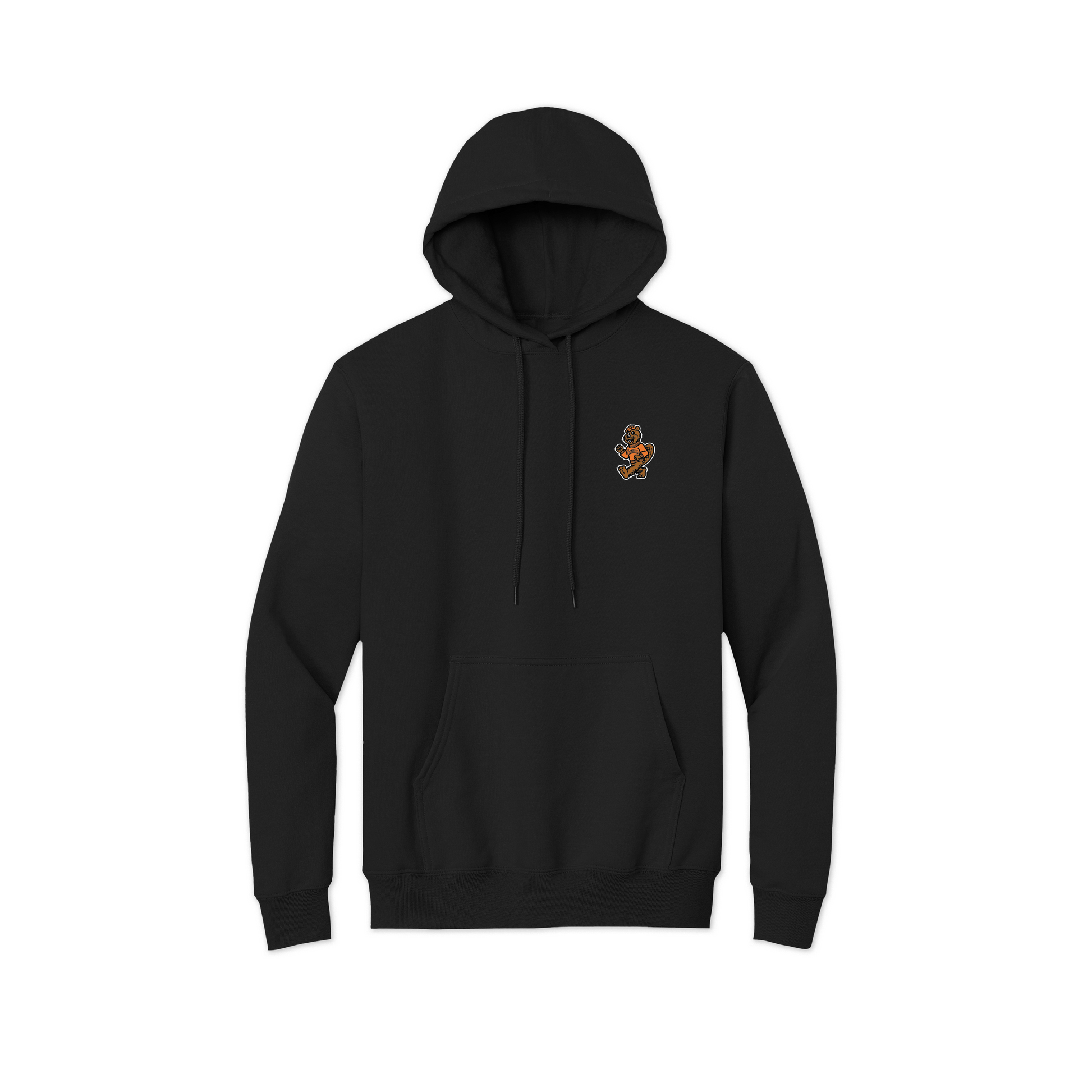 College Town Corvallis Beaver Black Hoody Front